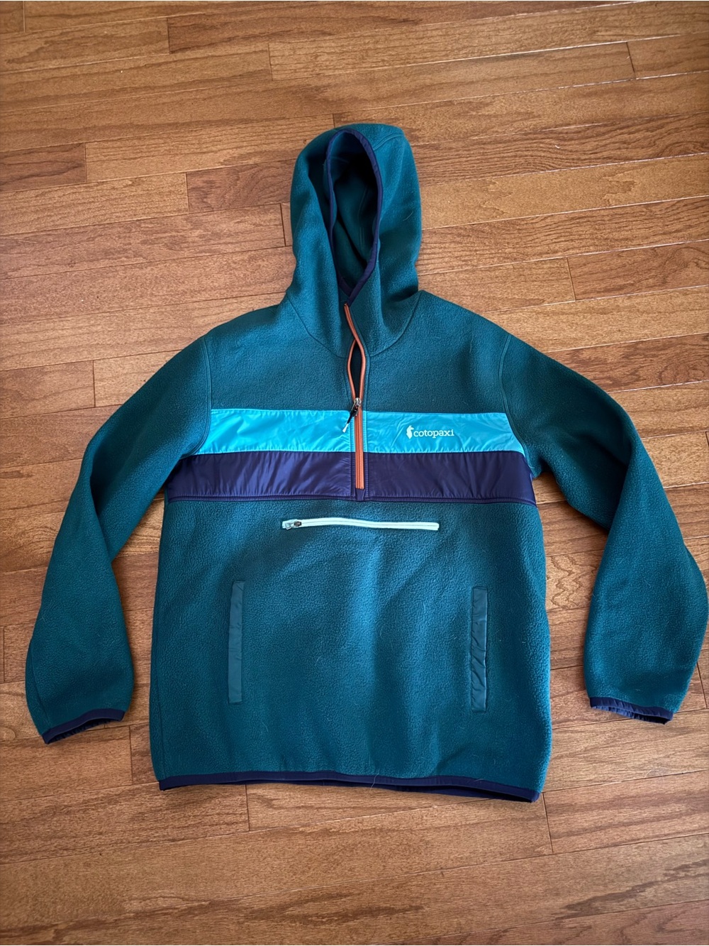 Cotopaxi Men’s Teal Hooded Fleece Pullover